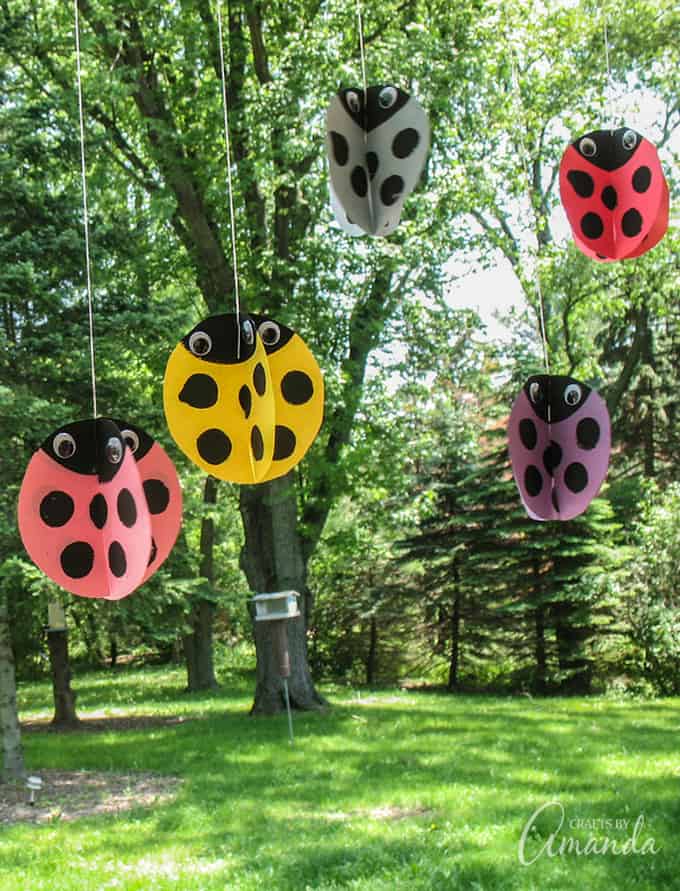 3D Ladybug Hangers