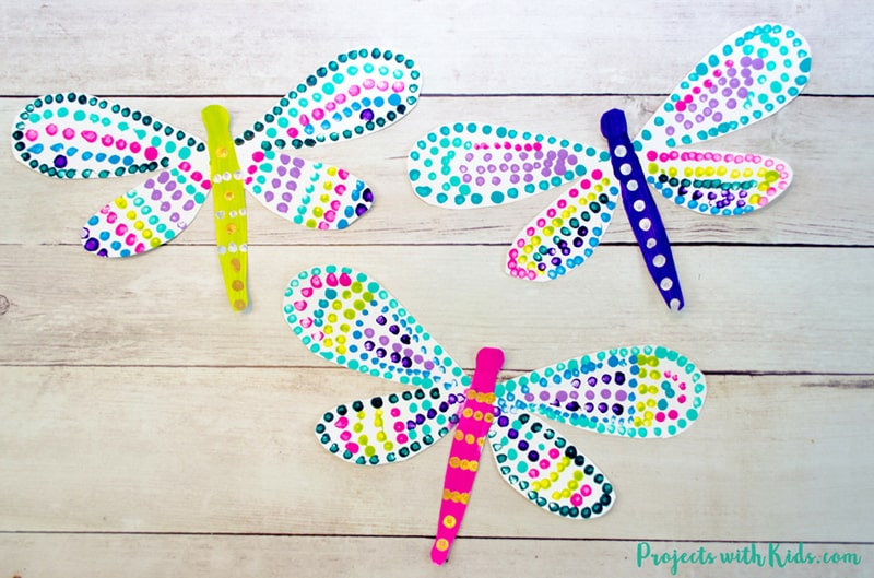 Dragonfly Q-Tip Craft