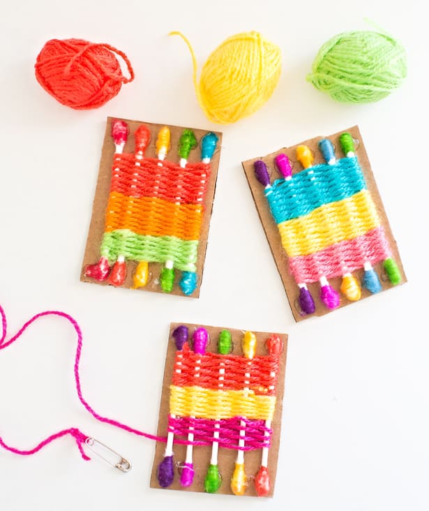 Weaving Loom Q-Tip Craft