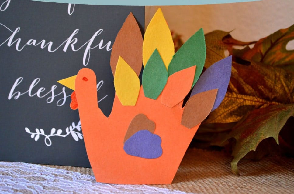 Feathery Friend Hand Turkey Craft