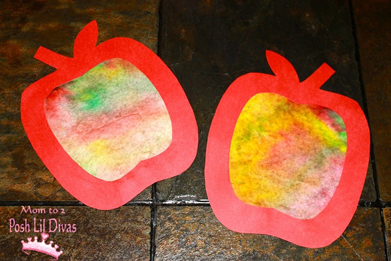 Coffee Filter Apple Craft
