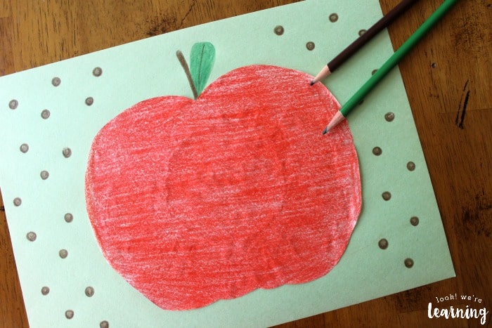 Apple Coffee Filter Art