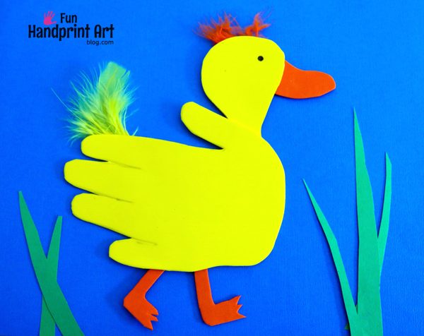Craft Foam Handprint Duck