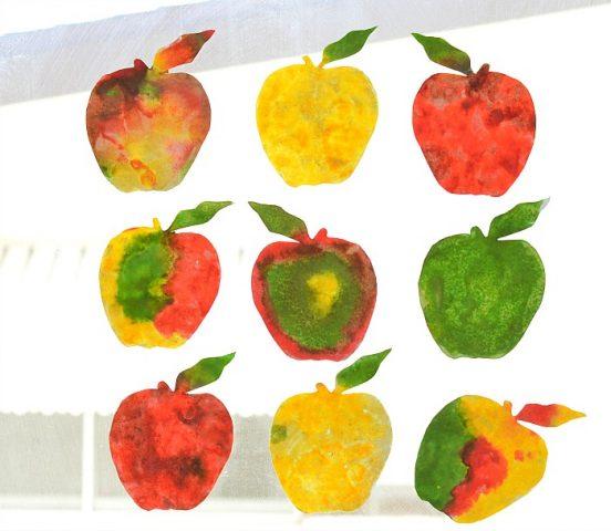 Fizzy Art Paper Apples