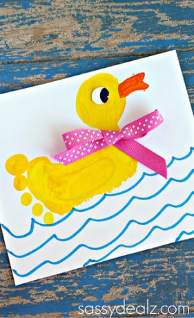 Precious Duck Footprint Keepsake