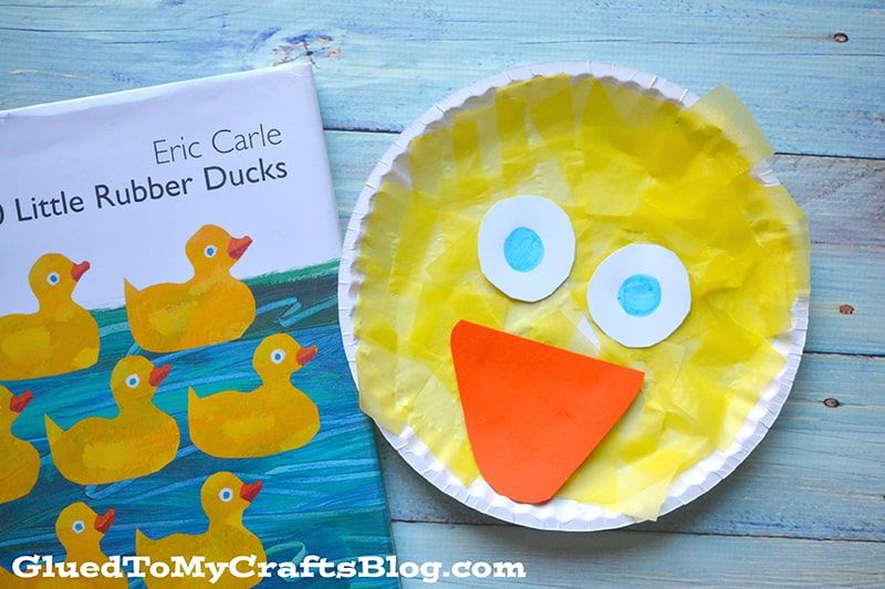 Simple Paper Plate Duck Face