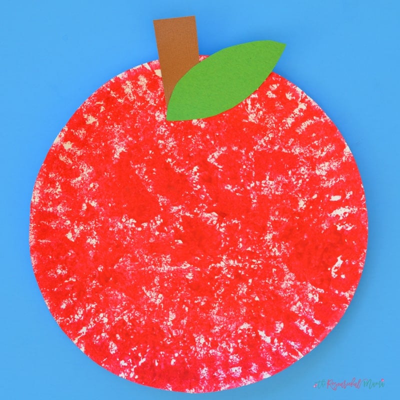 Textured & Painted Paper Apples