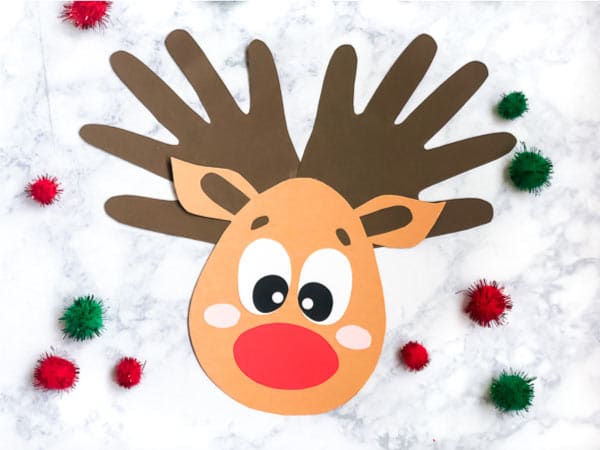 Hand-tlers Rudolph Reindeer Craft