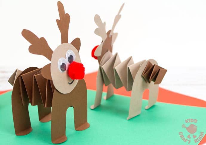 3D Standable Reindeer Craft