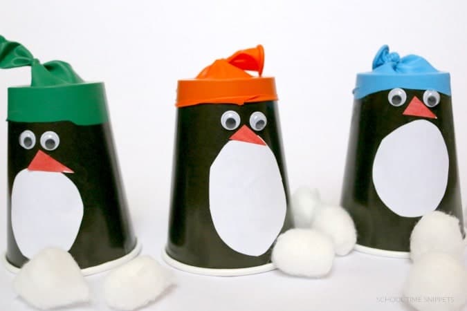 Penguin Cotton Ball Launchers