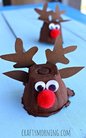 Eggs-trodinary Reindeer Craft