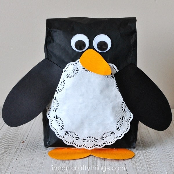 Penguin In A Bag Craft