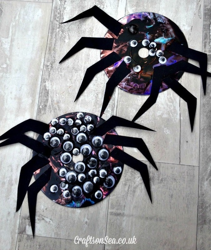 Old School CD Spider Craft