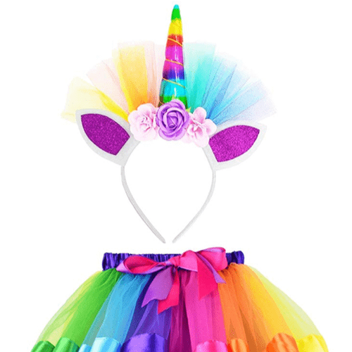 Unicorn Tutu And Headband Set