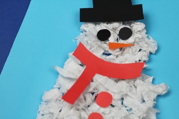 Crunchy Textured Snowman Craft