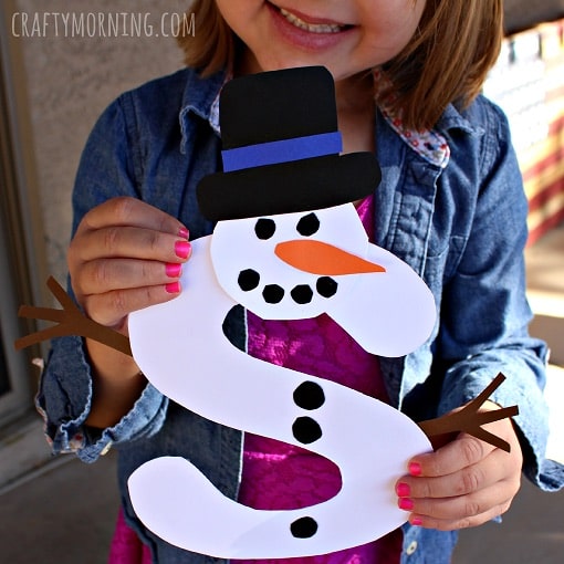 Twisty Turny Snowman Craft