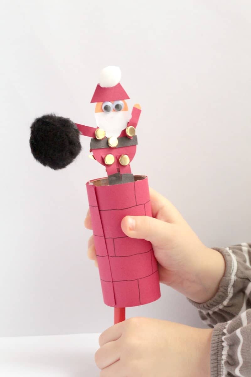 Down The Chimney Santa Craft