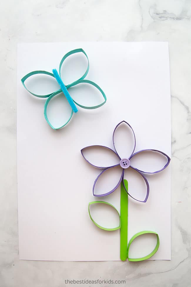 Cardboard Tube Flower Craft