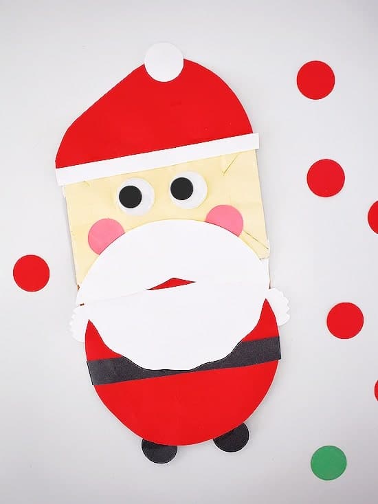 Cheerful, Free Printable Santa Craft