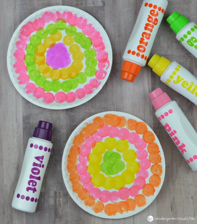 Dots Of Color Flower Crafts