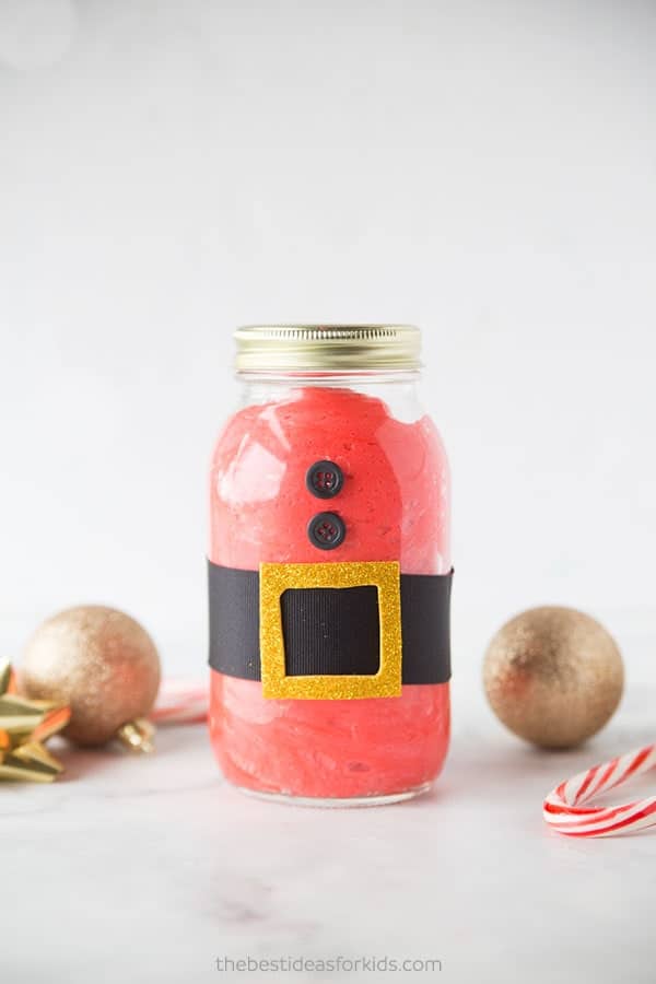 Santa Slime In A Jar