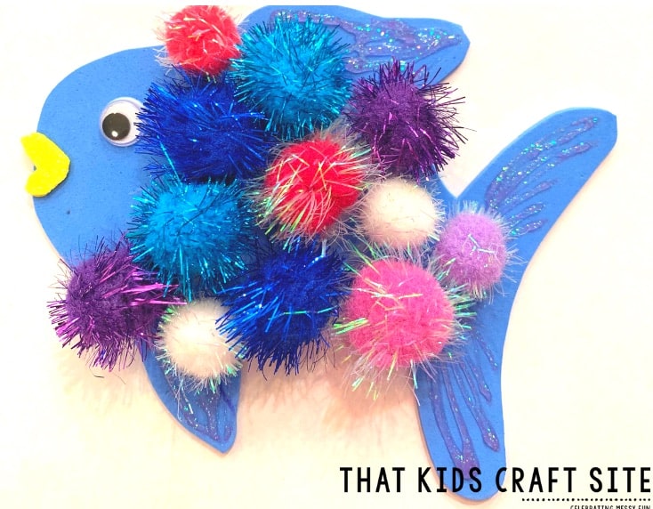 Glittery Christmas Fish Craft