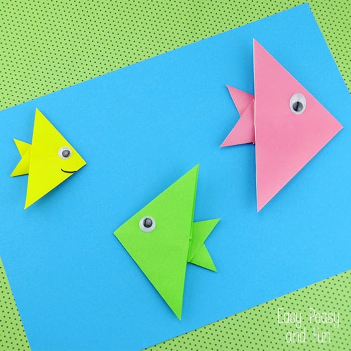 Folded Paper Fish Craft