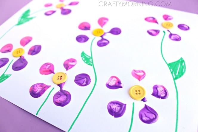 Water Bottle Stamper Flower Craft