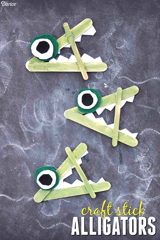 A Sticky Little Alligator Craft
