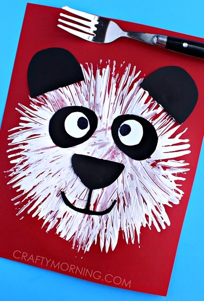 Fluffy Panda Face