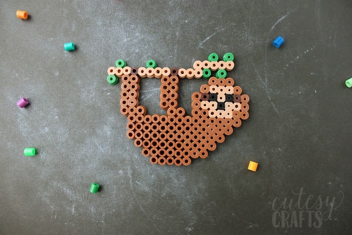 Free Perler Bead Printable Sloth Template
