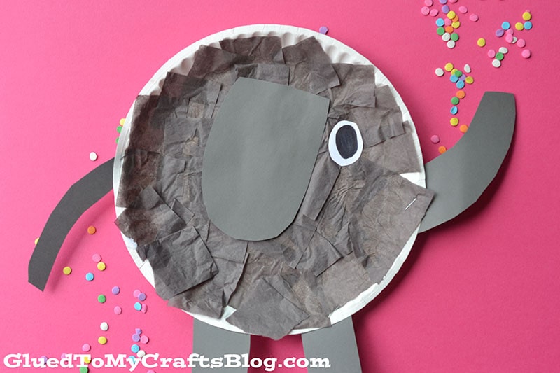 Tissue Paper Elephant Craft