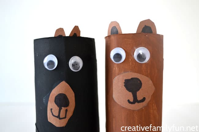 Toilet Paper Roll Bear Craft