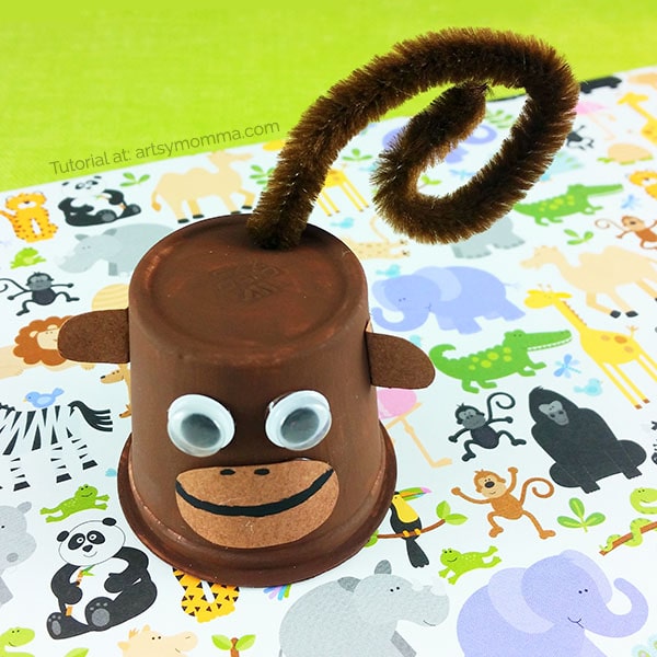 Upcycled Monkey Craft