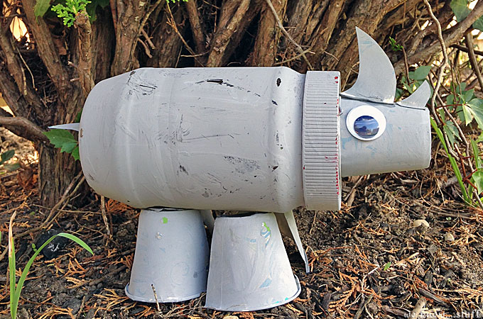 Upcycled Rhino Craft