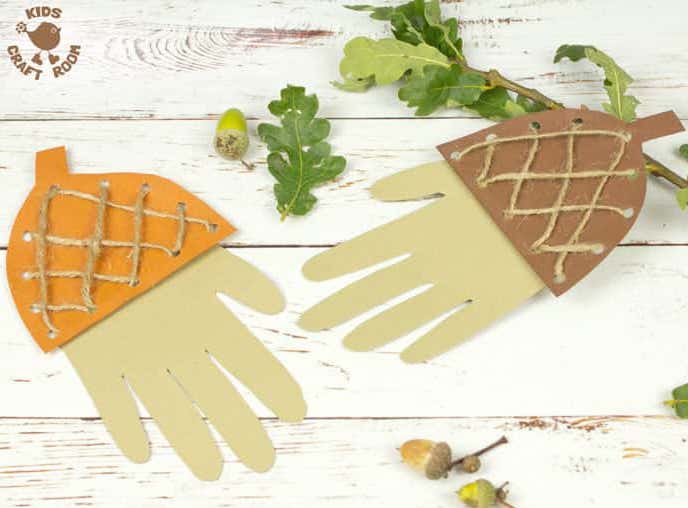 Fine Motor Skills Acorn Craft