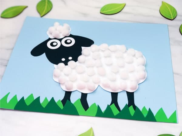 Fluffy Sheep Pom-Pom Craft