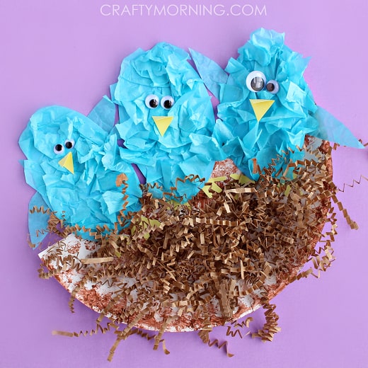 Three Little Birds Tissue Paper Craft
