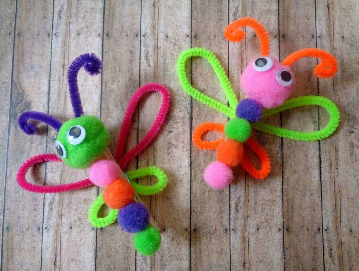 Pom-Pom Butterfly Magnet