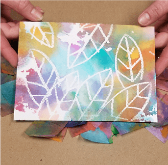 Tie-Dye Tissue Paper Craft