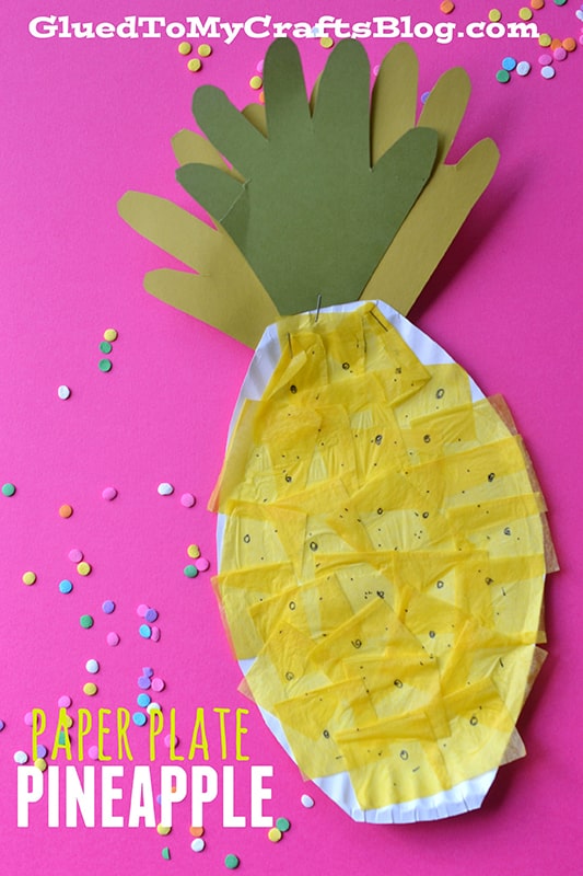 Pen Pineapple Tissue Paper Craft