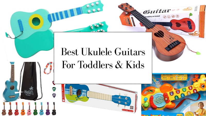 17" Mini 4 Strings Guitar Suitable for Toddler Baby, Kids Ukulele Toy Guitar 