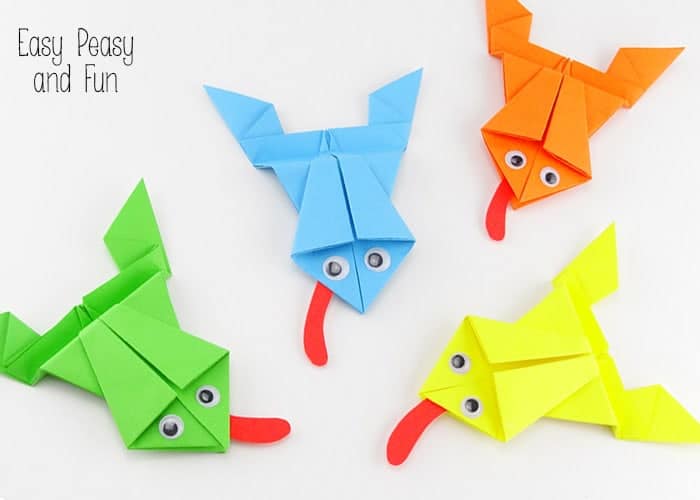 Origami Racing Frogs