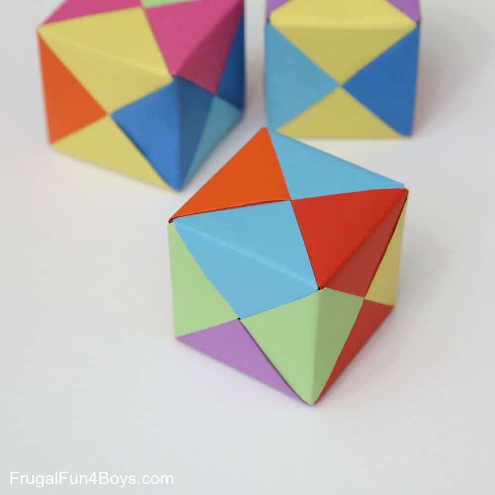 3D Cube Origami Craft