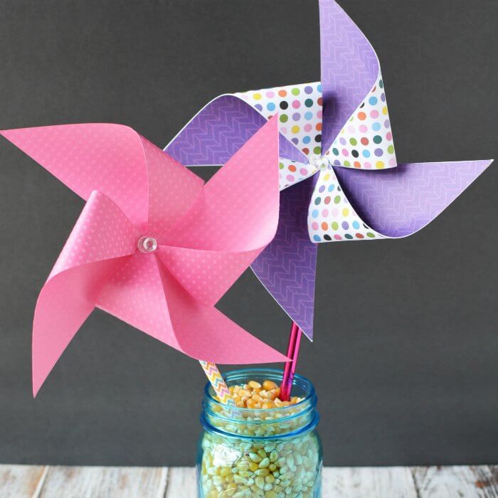 Spinning Pinwheel Origami Craft
