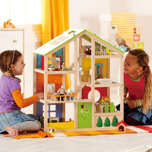 All Seasons Kids Wooden Dollhouse By Hape