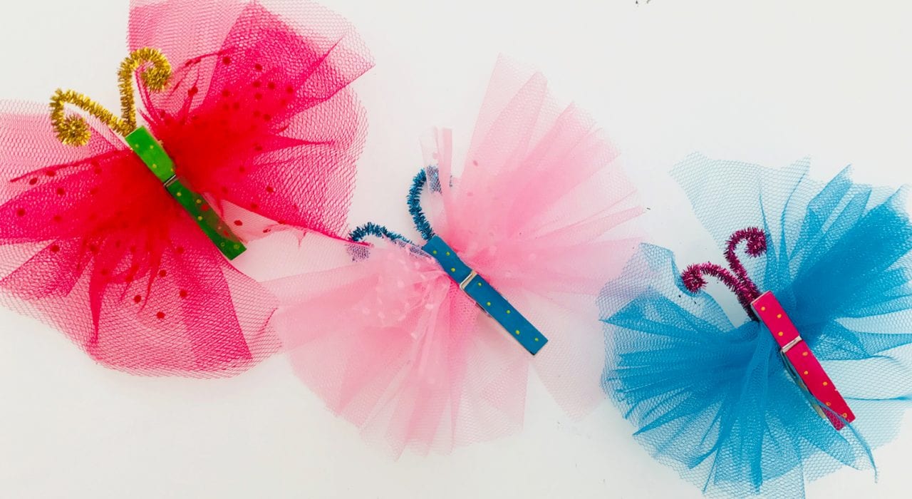 Butterflies With Tulle Wings