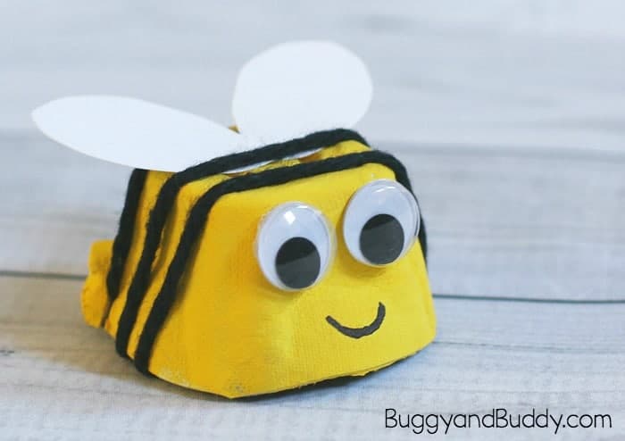 Buzzy Bee Egg Carton Craft