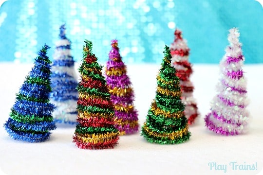 Christmas Tree Pipe Cleaner Craft