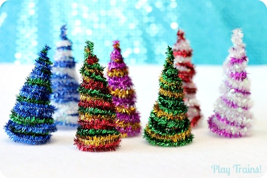 Christmas Tree Pipe Cleaner Craft